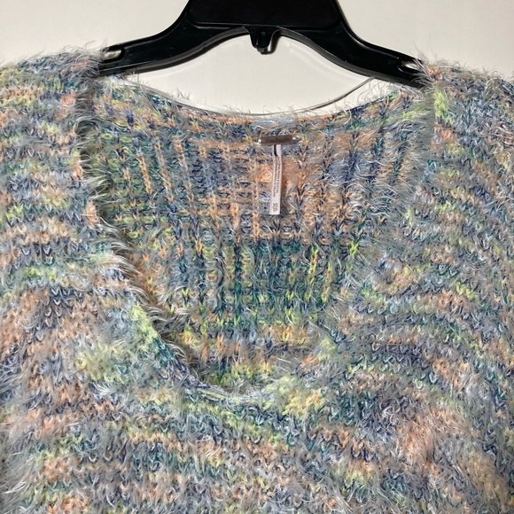 Free People Gelato Pullover Oversized Sweater Galaxy Combo Color Sz XSmall EUC - Picture 6 of 14